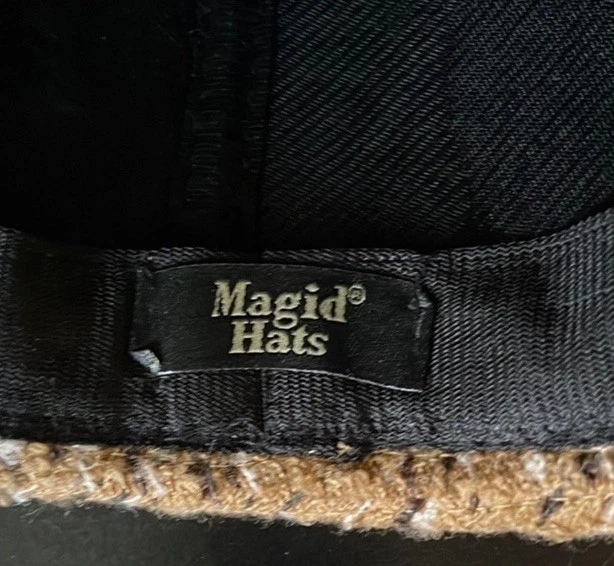 Sombrero Magid en un tono tostado cálido es un Fedora perfecto - textura tejida, Vintage limpio Foto 3 de 4