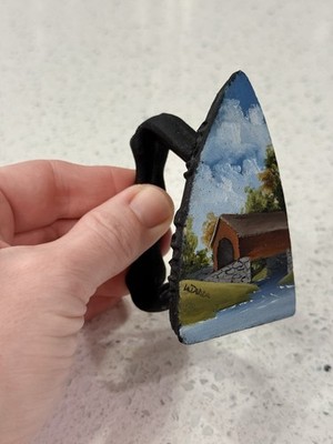Miniature Cast Iron Hand Painted