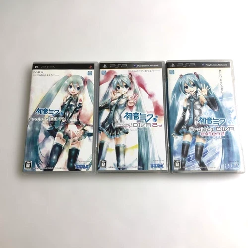 PSP Hatsune Miku Project Diva 1st 2nd Expend set Japan PlayStation Portable