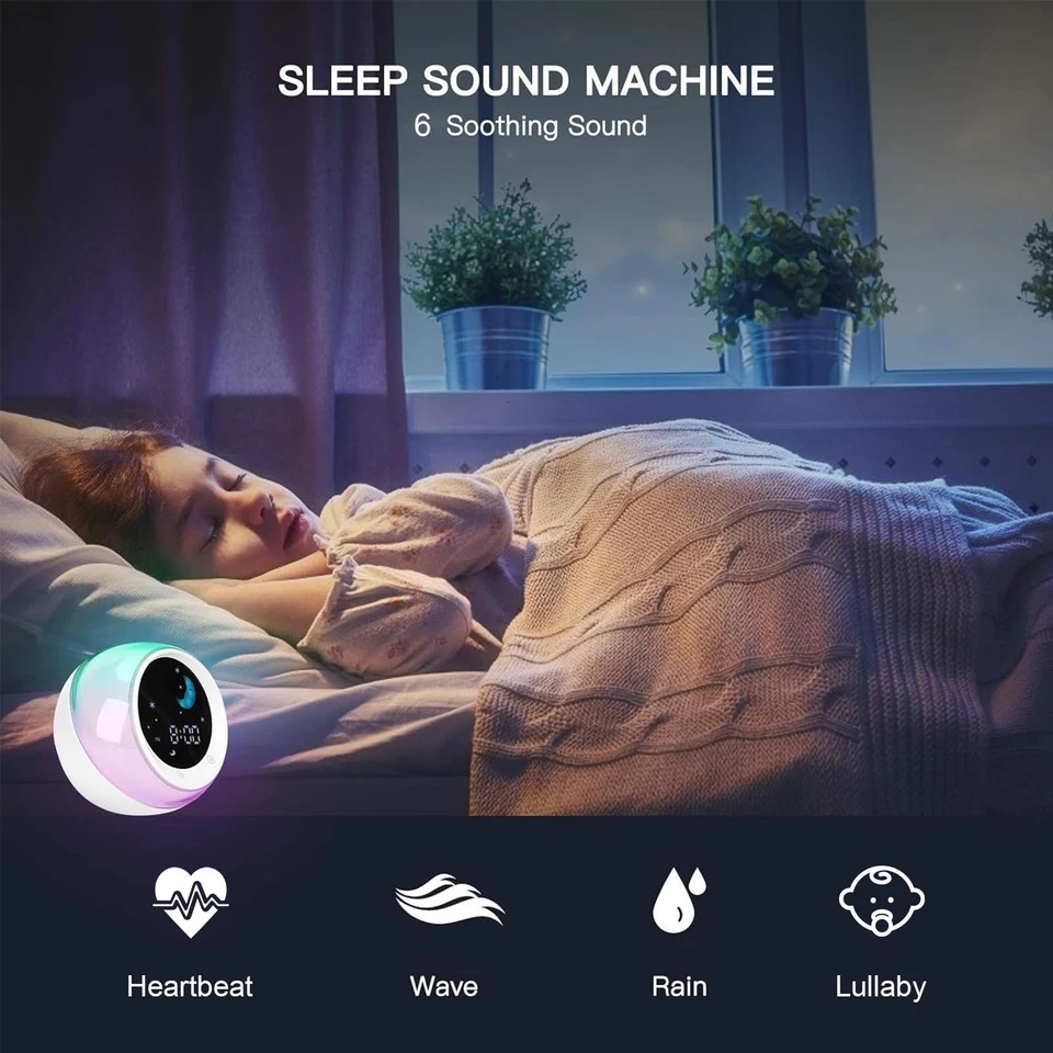 Time to Wake Alarm Clock for Kids, Children's Sleep Trainer, Kids Wake Up Lig... - Image 4 of 4