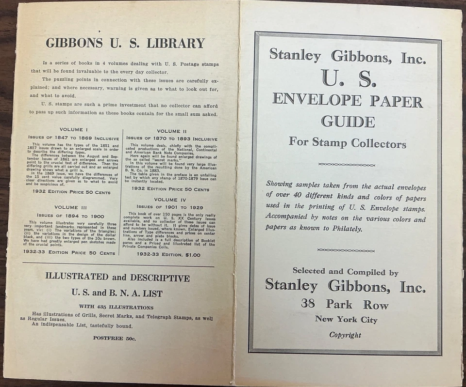 Stanley Gibbons EE. UU. Guía de papel sobre para coleccionistas de estampillas - Raro ORIGINAL. Foto 2 de 4