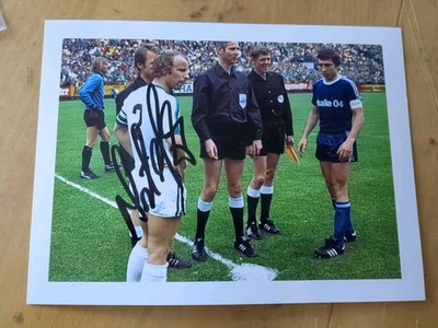 Orginales Autogramm. Bundesliga. DFB. Borussia Mönchengladbach. Berti Vogts 