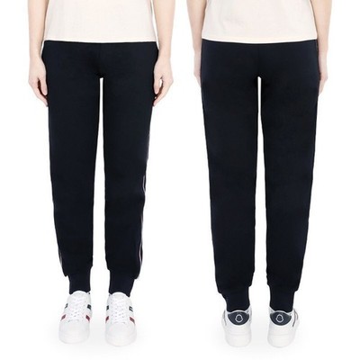 Moncler Kids Logo Patch Three-Stripe Training Pants (Navy) 8H00004 69878648