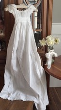 Antique French Heirloom Christening Gown, 1870s Museum Piece Excellent Condition