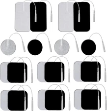 Lotfancy TENS Unit Replacement Pads Assorted Sizes, 20PCS Self-Adhesive Electrod