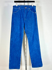 Modern early 2000's WRANGLER cut 13MWZ dark blue 100 cotton denim jeans 33x34"