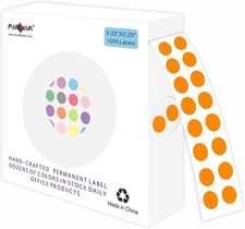 1000 PCS Color Coding Labels Circle Dot Stickers,1/4 Inch Roll Colorful Coding
