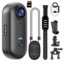 4K Mini WiFi Action Camera 128GB Thumb POV Portable Body Cam Wearable Video R...