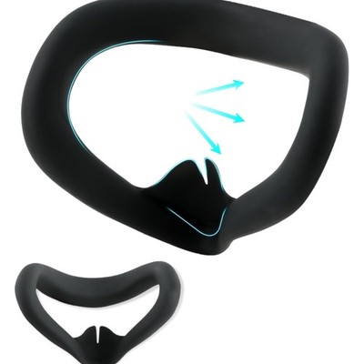 Silikon Gesichtspolster für Meta Quest 3S Face Cover verstellbar schwarz