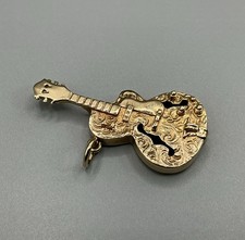 9ct  Gold Electric Guitar Charm / Pendant - 9 375 Hallmarked