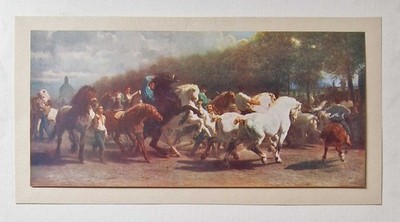 BONHEUR 'The Horse Fair' c.1899 Antique Print Reproduction