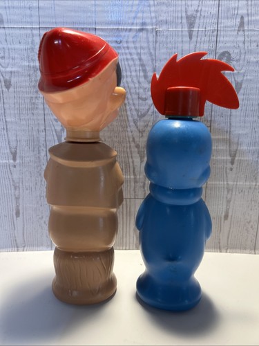 Vintage Soaky Schaumbad Flaschen Blasform 1960 Spielzeug Konvolut Woody& Pinocchio! - Bild 3 von 7