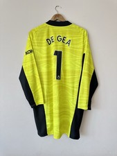 De Gea #1 Manchester United 2021-2022 Soccer Goalkeeper Jersey Football Shirt