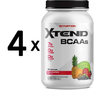 4 x Scivation Xtend, Fruit Punch - 1188g (46,29 EUR/kg)