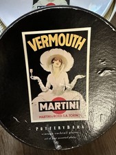 Martini &Rossi s.a. Torino Vintage Cocktail Plates Set of 4 Italy 6.25