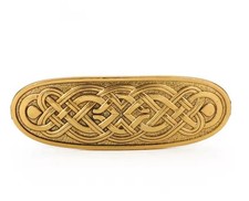 Gold Celtic Knot Hair Barrette