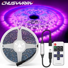 5M 2538 300 LED Strip Waterproof UV Purple Ultraviolet Flexible Fish Black Light