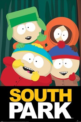 South Park - TV Show Poster (The Boys - Kyle, Kenny, Stan & Cartman) (24'' x 36'')