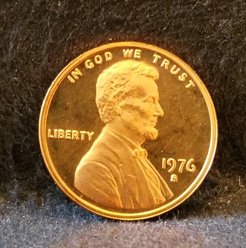 1976-S Lincoln Memorial Cent Proof — photo from the most recent tracked eBay sale