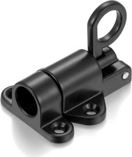 4 Packs Self-Closing Latches  Black Spring Door Lock  Resilient Bolt Latch Aluminu
