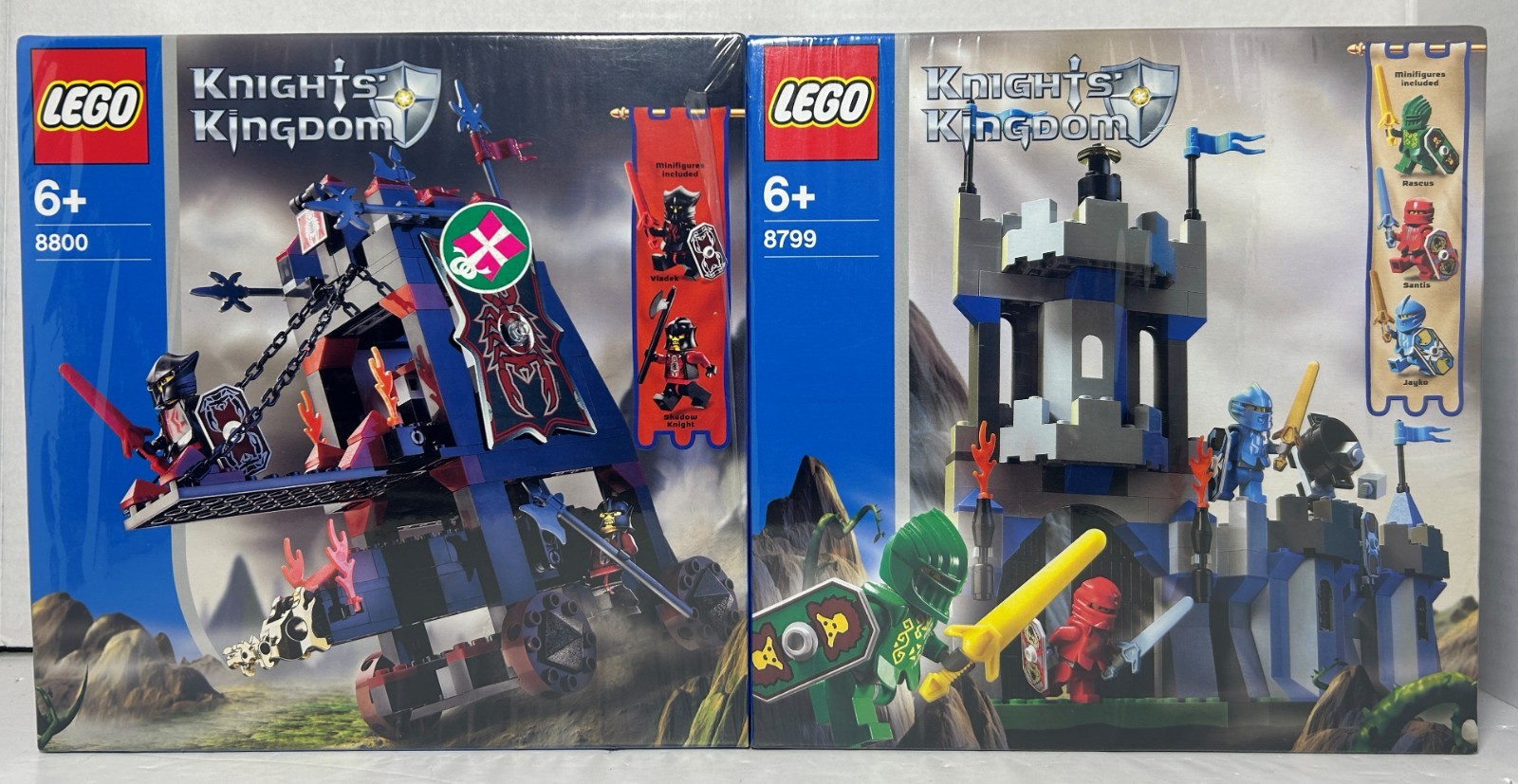 LEGO Knights’ Kingdom 8799 Castle Wall & 8800 Vladek's Siege Engine NEW SEALED