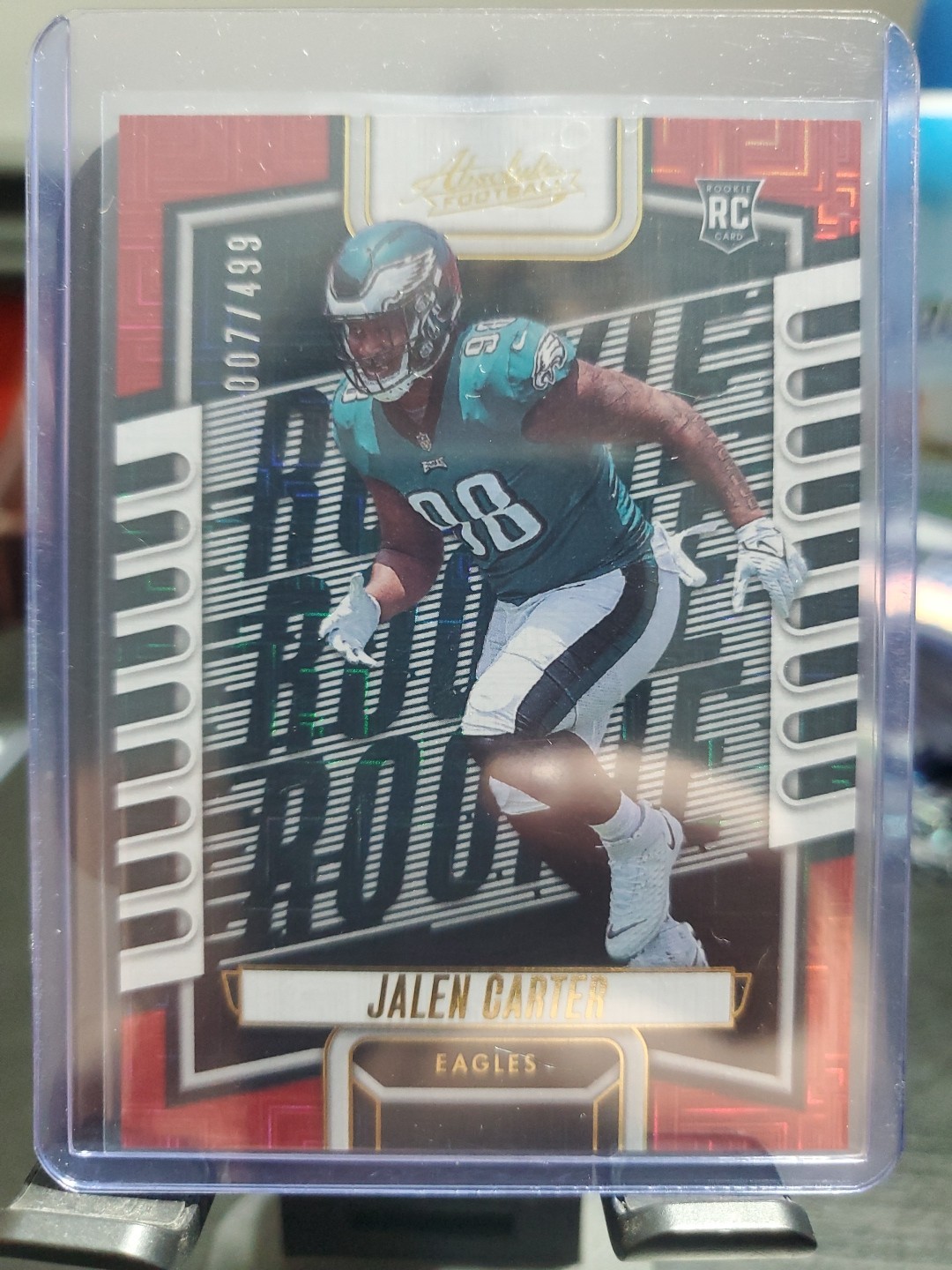 2023 Panini Absolute - Rookies Jalen Carter #107 Red Squares /499 (RC)