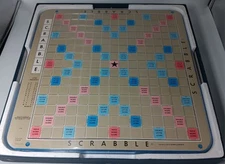 1977 Scrabble Deluxe Edition W/ Turntable Selchow & Righter