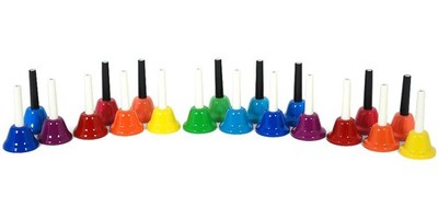 KC Bell Chorus 20-note Handbell Set BC-20K/MU Multicolor