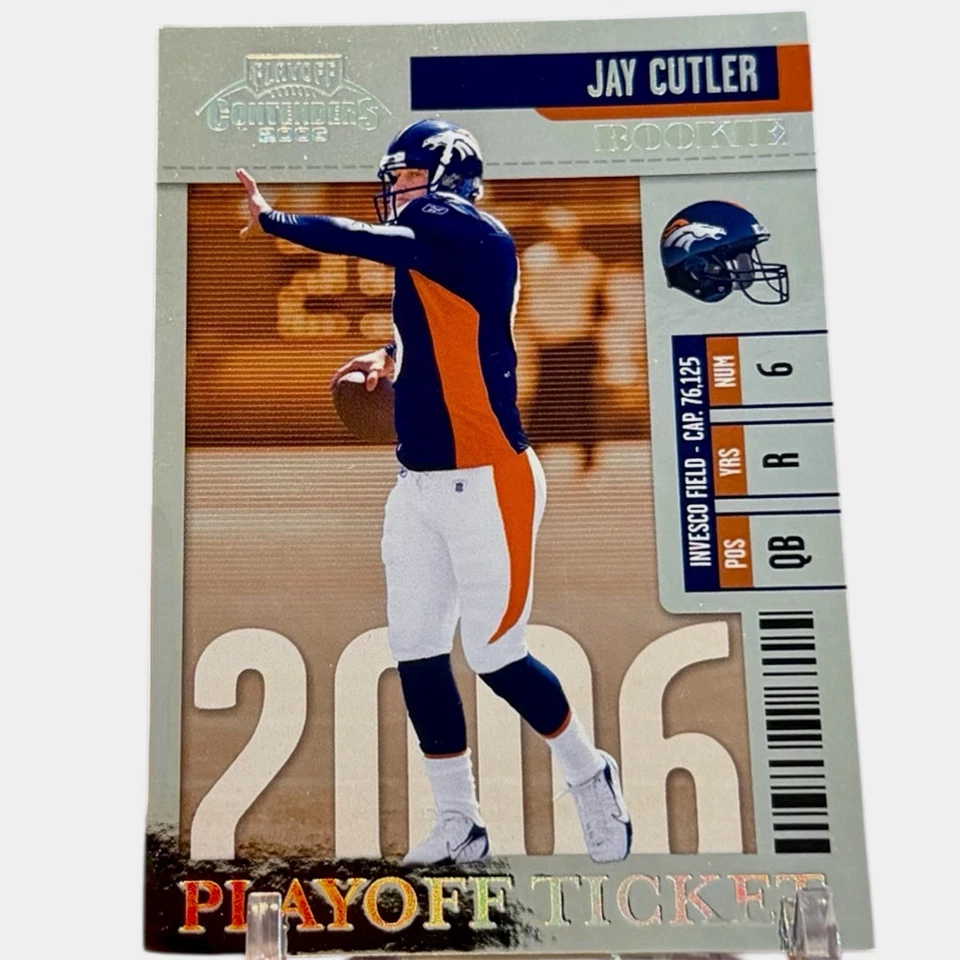 2006 PLAYOFF CONTENDERS PLAYOFF TICKET /25 JAY CUTLER RC RARE BRONCOS BEARS #152 - Image 1 of 2