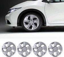 15 Inch Hubcaps Set Of 4 Lacquer Wheel Rims Cover For 2013-2015 Honda Civic