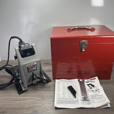 #ad Porter Cable 550 Pocket Cutter With Metal Case Manual amp; Wrench Made In The USA $206.95