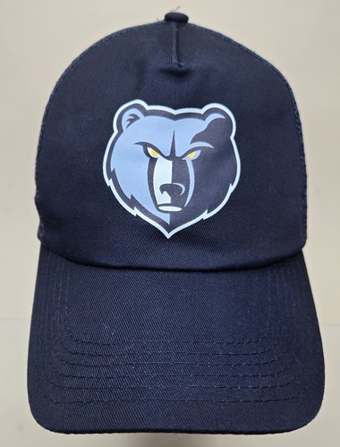 Memphis Grizzlies BDA Sports Snapback Hat Unisex Navy Blue Mesh - Picture 2 of 15