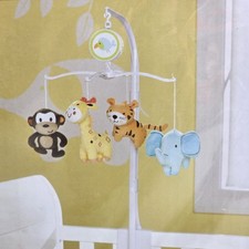 Garanimals Musical Mobile Plush Animals Brahms Lullaby Crib Baby Nursery Toy New