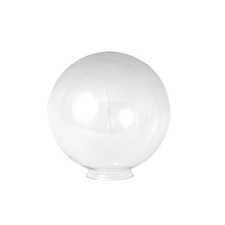 Clear Glass Globe Light Shade 25CM diameter, 10cm fitter
