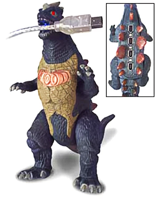 Fire Dino Hub - Godzilla FireWire Hub (Hubzilla) - 2002 Raro Retro Coleccionable Foto 2 de 2