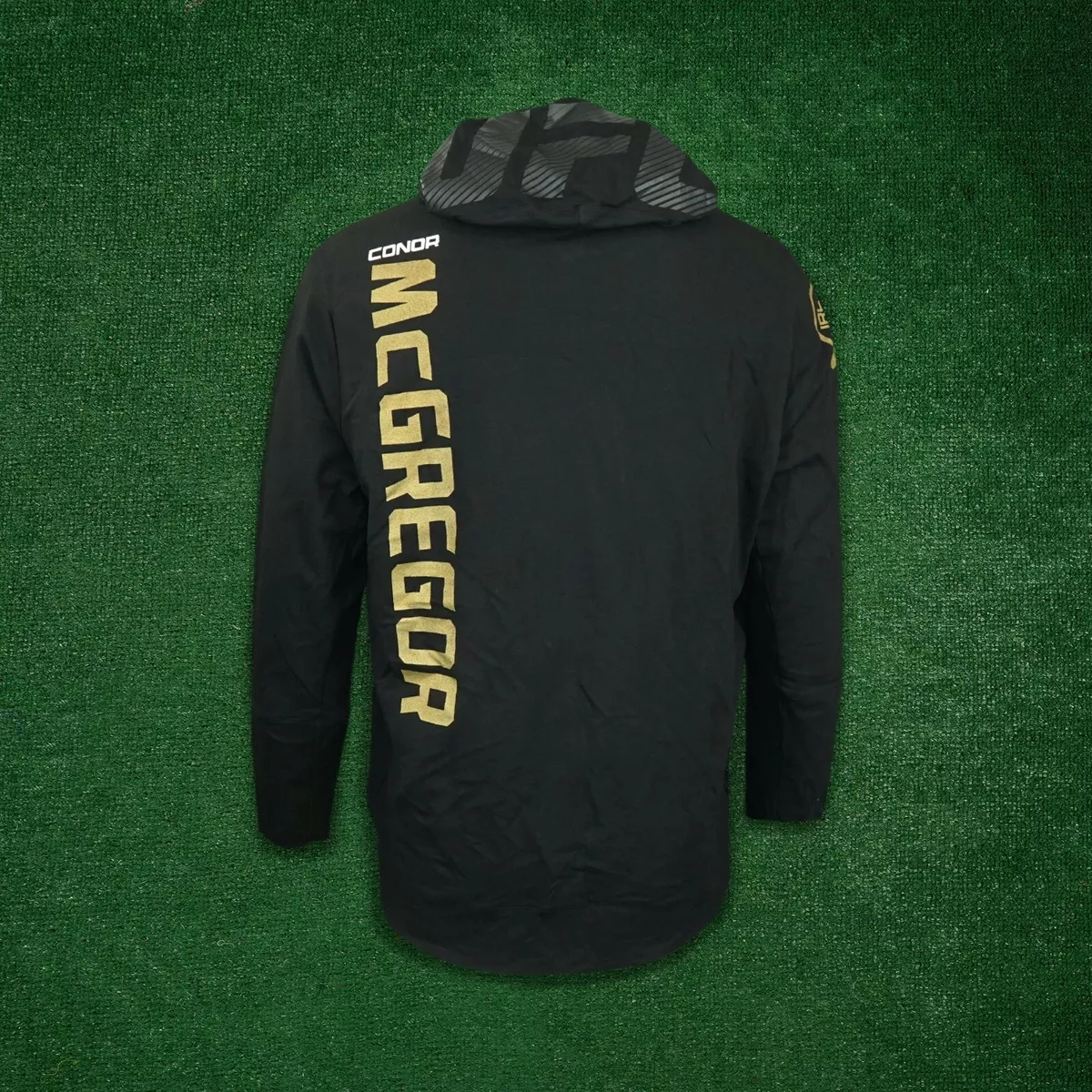 Conor McGregor UFC Fight Kit Official Champion Men s Black Gold Walkout Hoodie