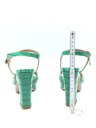 Minelli Sandalias Con Tacón De Color Verde Para Mujer T.37 US.6 UK.4 - Imagen 4 de 5