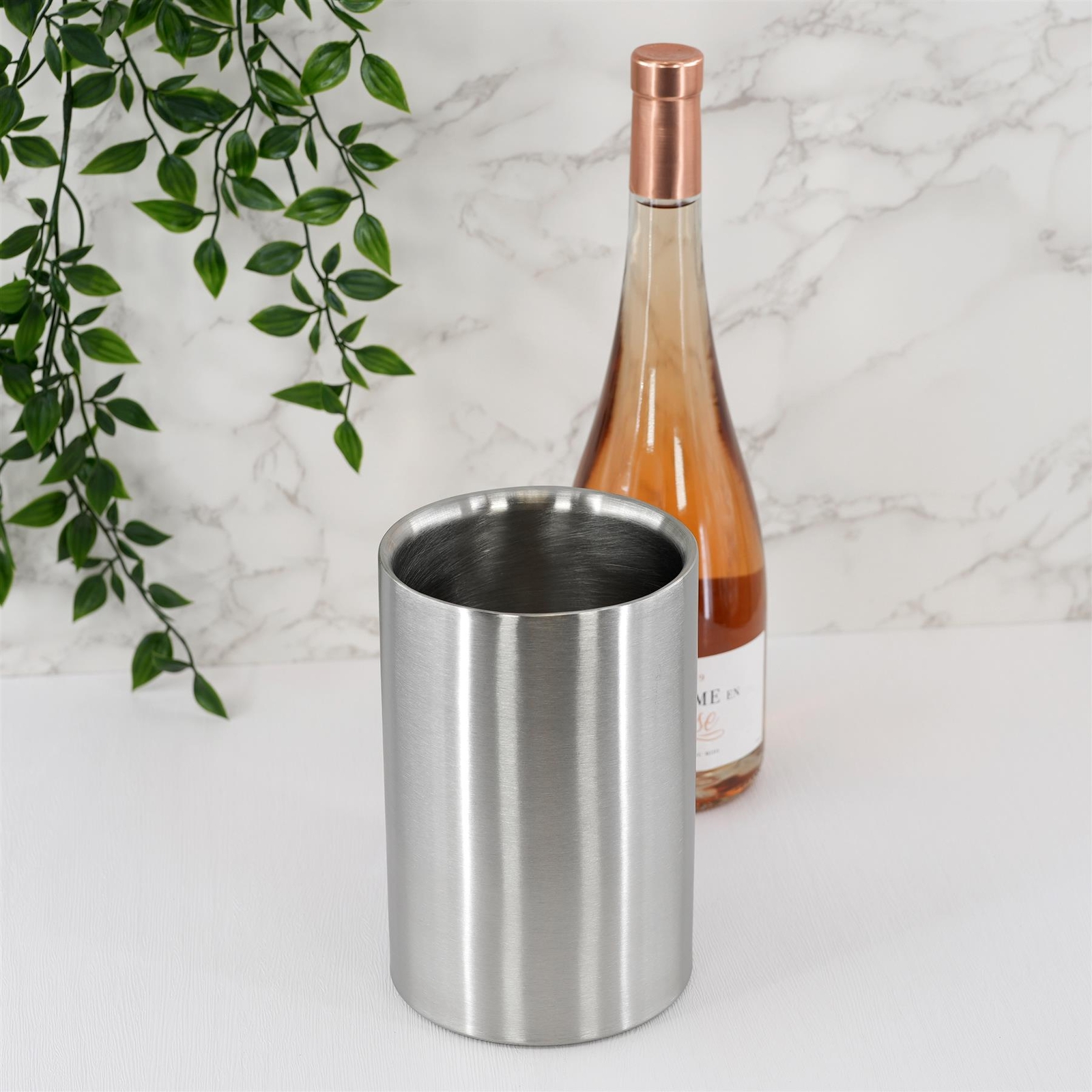 Wine Bottle Ice Cooler Stainless Steel Double Walled Drinks Champagne