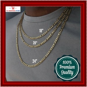 Collar De Cadena Clásico Oro/plata Moda Para Hombres Joya Lujo Acero  Inoxidable | eBay