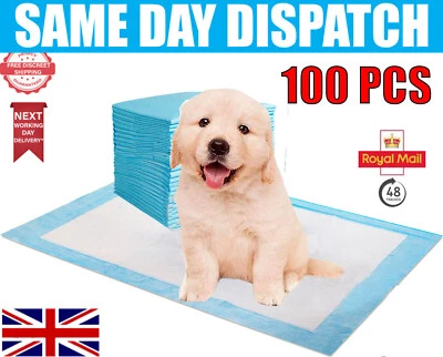 COMET 100 Disposable Baby Dog Changing mats 60 X 45cm Puppy Training Trainer Train Pad