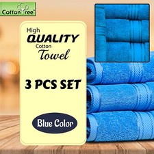 Luxury Egyptian Blue color Cotton Bath Towels Hand Towel Face Washer 550GSM
