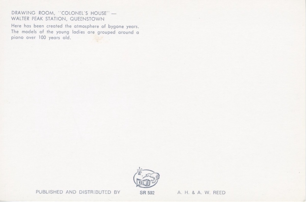 Drawing Room Colonel's House Walter Peak Station Queenstown NZ