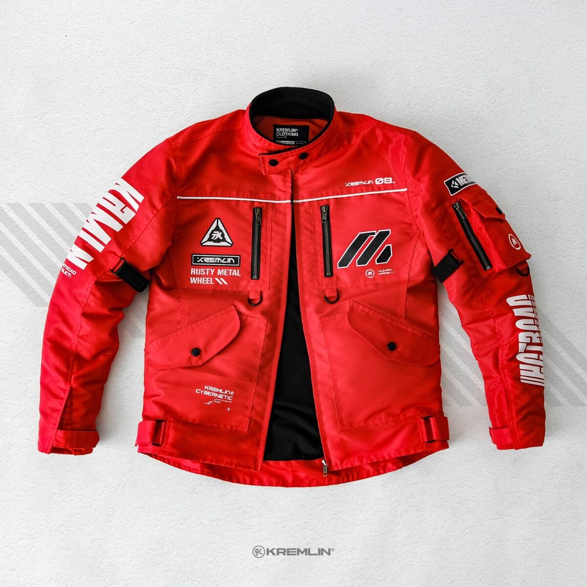 Men's Red Jacket Hoodie Bomber School Full Zip Kremlin Men's Red Jacket Hoodie Bomber School Full Zip Kremlin