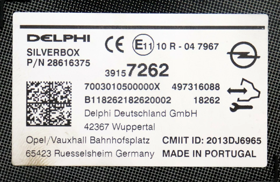 Opel Astra K Kombi 1.6CDTI 39157262 RADIO Steuergerät Silverbox - Bild 2 von 2