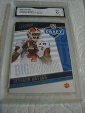 DESHAUN WATSON TEXANS 2017 PRESTIGE DRAFT BIG BOARD ROOKIE RC # 12 GRADED 9