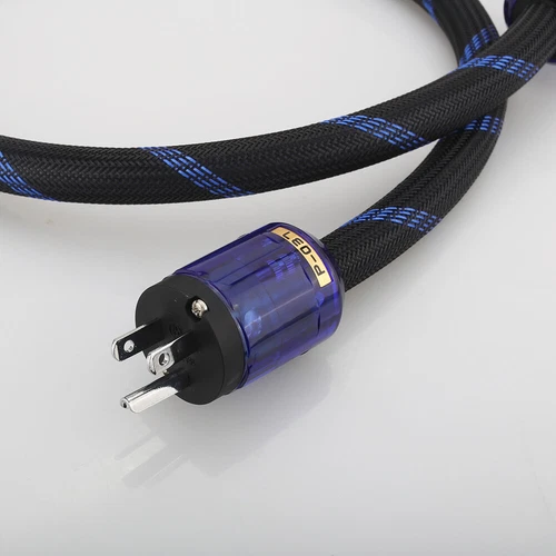 High-End Rot Kupfer US Stromkabel AC Hifi Audio Netzkabel Dreipoliger Kaltgerätestecker - Bild 2 von 7