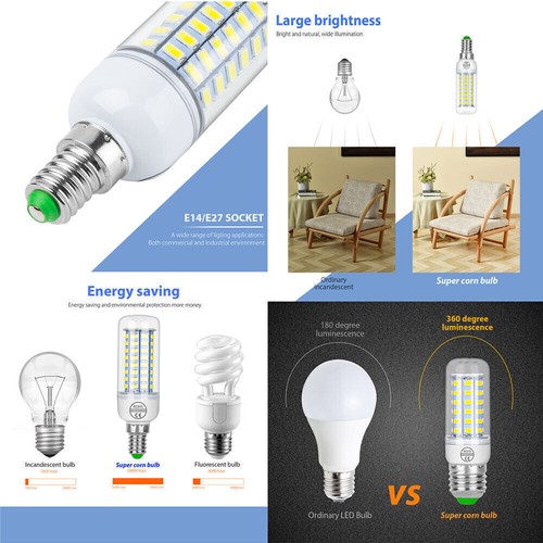 E14 E27 B22 G9 LED Corn Bulb 5730 SMD 5730 220V Lamp lighting 7W 12W 15W 20W 25W - Picture 11 of 16