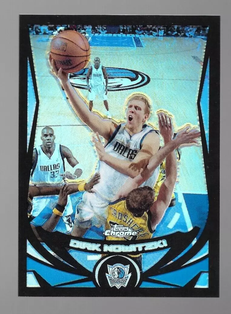 2004-05 Topps Chrome  Dirk Nowitzki Black Refractor #451/500