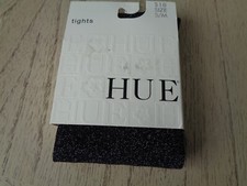 Women HUE TIGHTS 1 Pr. Sz S/M Tights Tinted Metallic Silver Wt. 120 -170Lb.