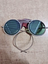 1940's Welding Glasses Steampunk Old Goggles Green Safety Glasses/ Sunglasses